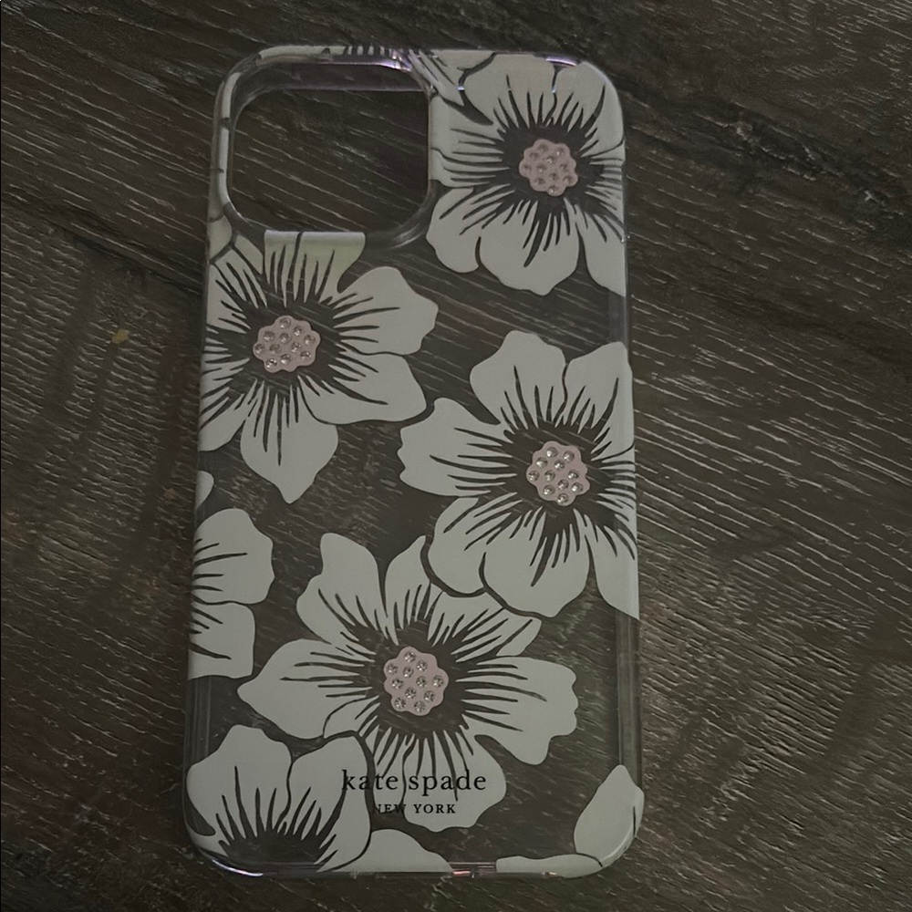 kate spade Floral iPhone Case - pink and white